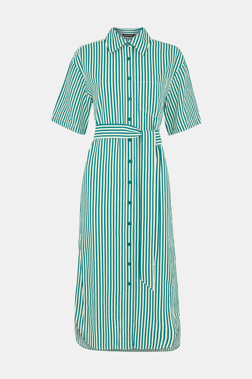 Stripe Linen Blend Dress