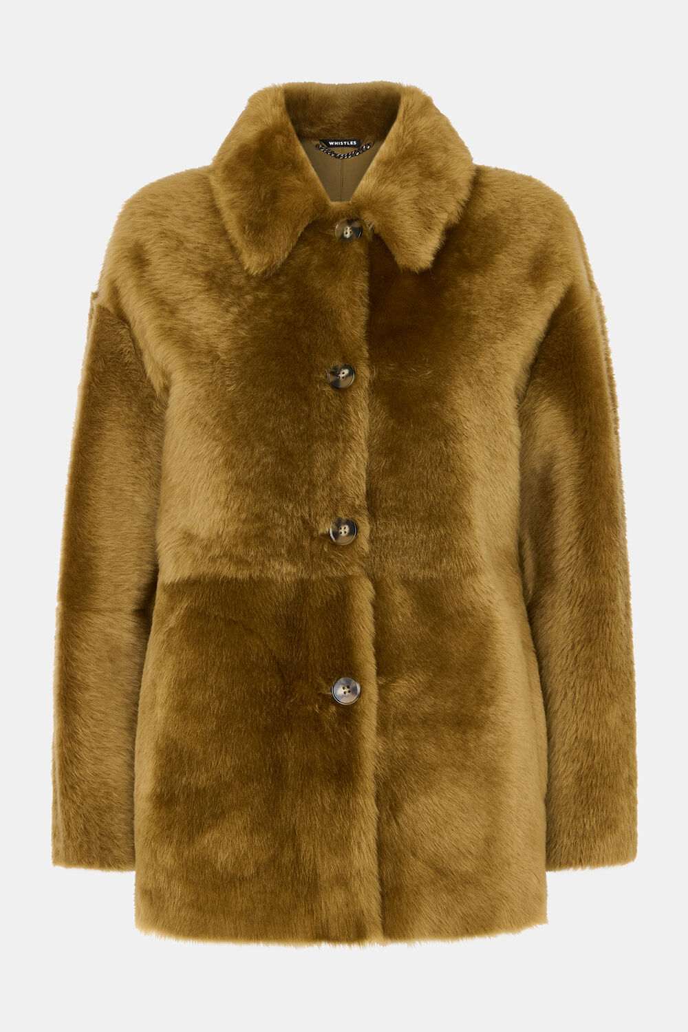 Olive Tamina Short Shearling Coat