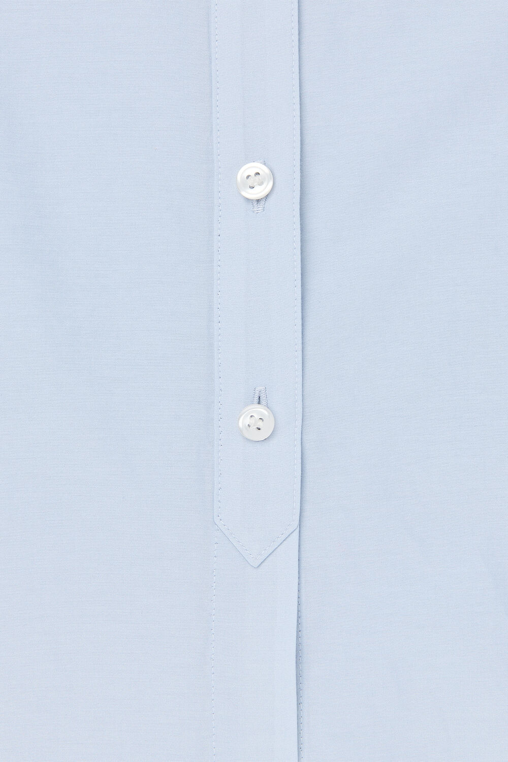 Pale Blue Silk Cotton Trapeze Shirt
