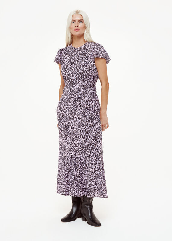 Purple Petite Daisy Field Lola Dress