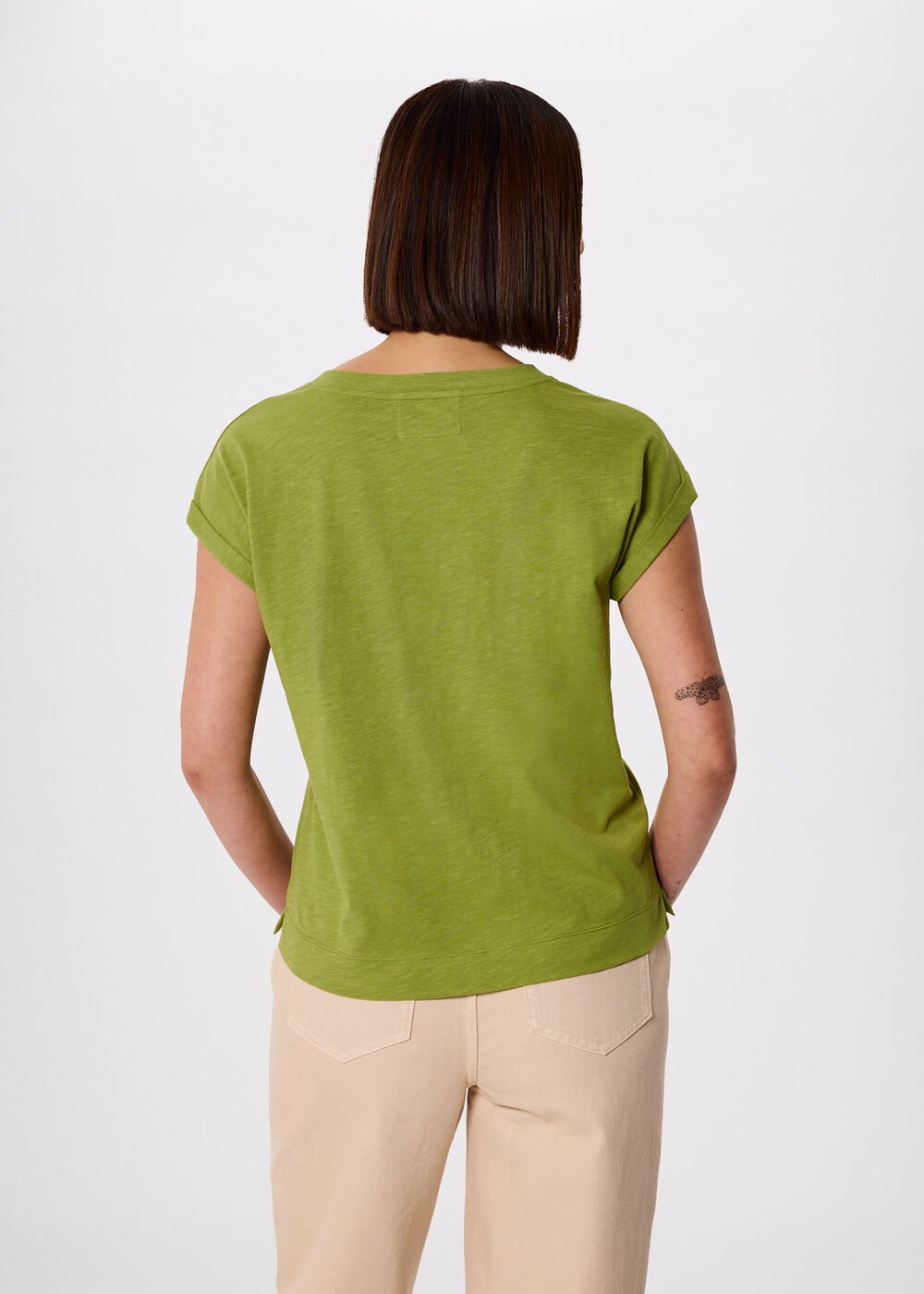 Willa V-Neck Cap Sleeve Tee