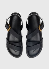 Asymmetric Buckle Sandal