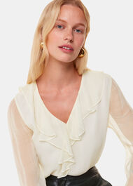 Ruffle Collar Detail Blouse