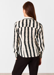 Petite Hazy Stripe Fitted Shirt