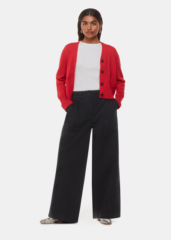 Washed Black Petite Ruth Relaxed Leg Pants 