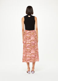 Clouded Tiger Button Skirt