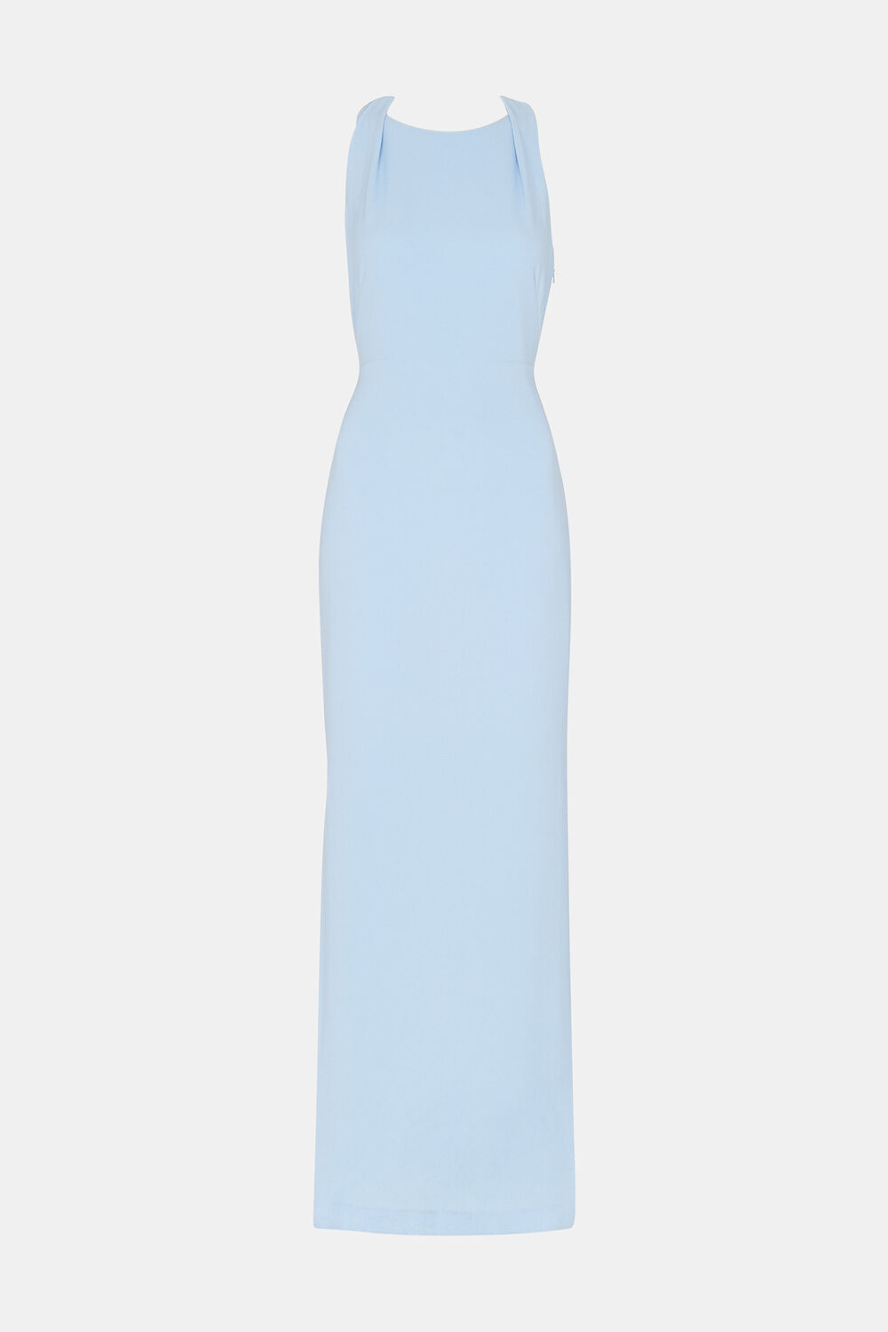 Pale Blue Tie Back Maxi Dress