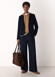 Slim Jersey Jacket Navy