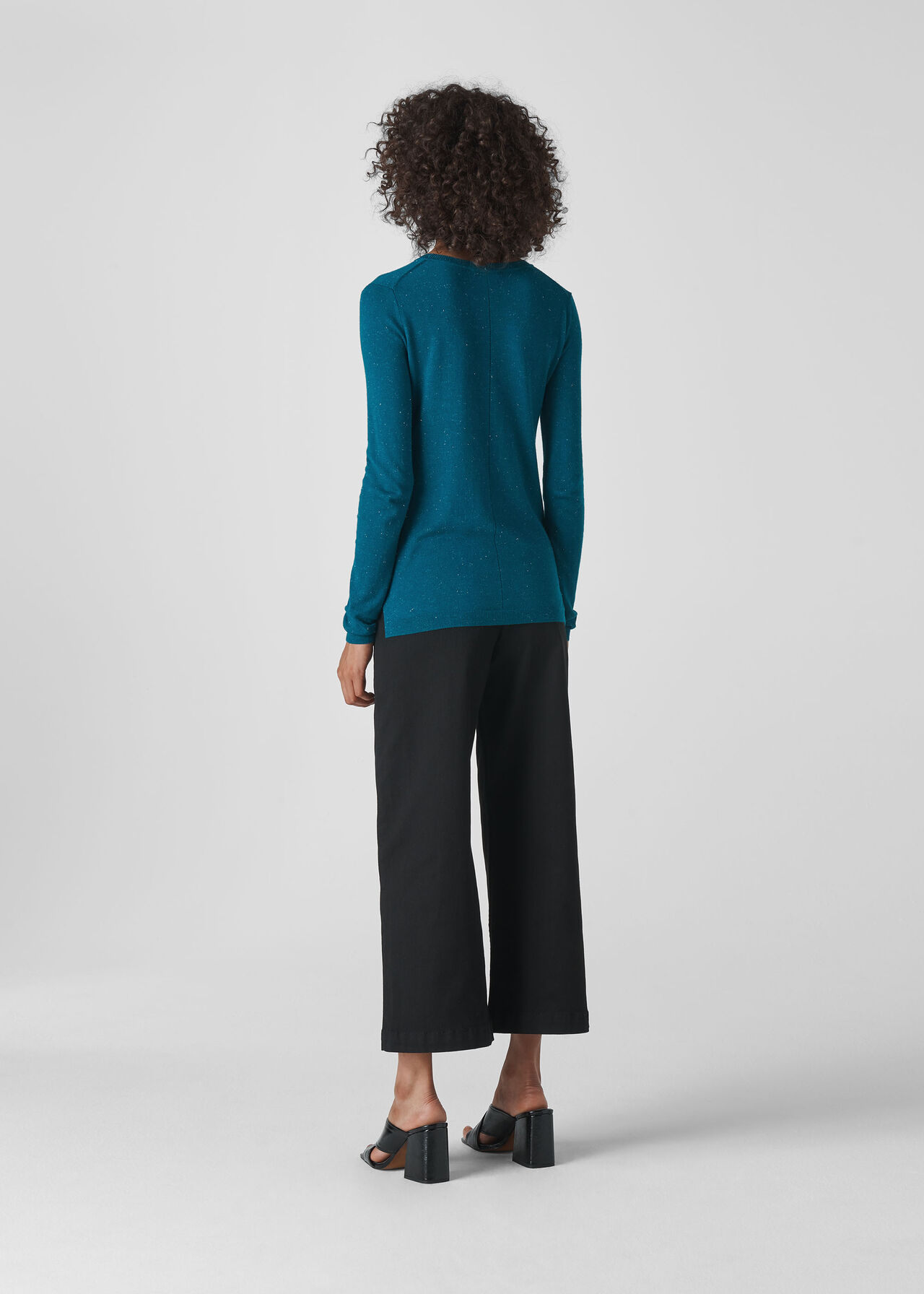 Teal Annie Sparkle Knit | WHISTLES