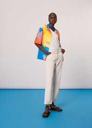 Rainbow Silk Bowling Shirt