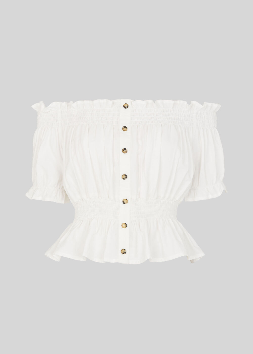Shar Bardot Top Ivory/Multi