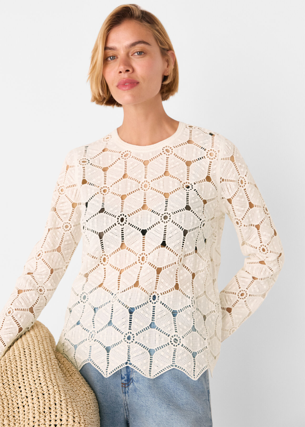 Crochet Long Sleeve Knit