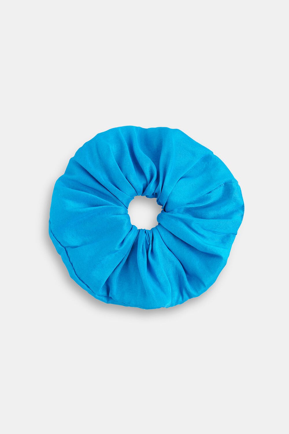 Blue Hai Dupion Scrunchie