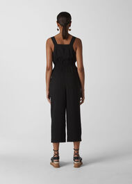 Lara Button Jumpsuit Black