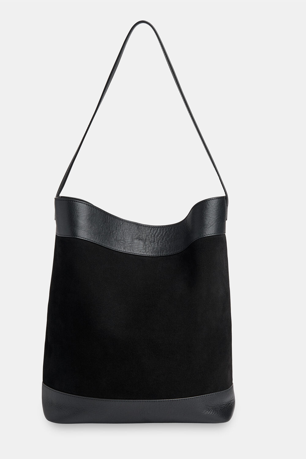 Black Sasha Suede Tote Bag
