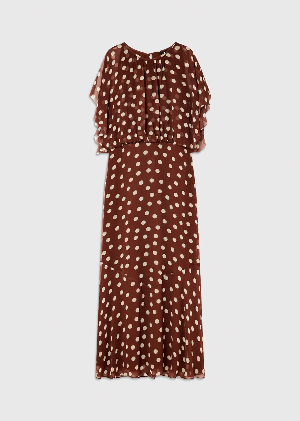 Petite Polka Dot Print Midi Dress