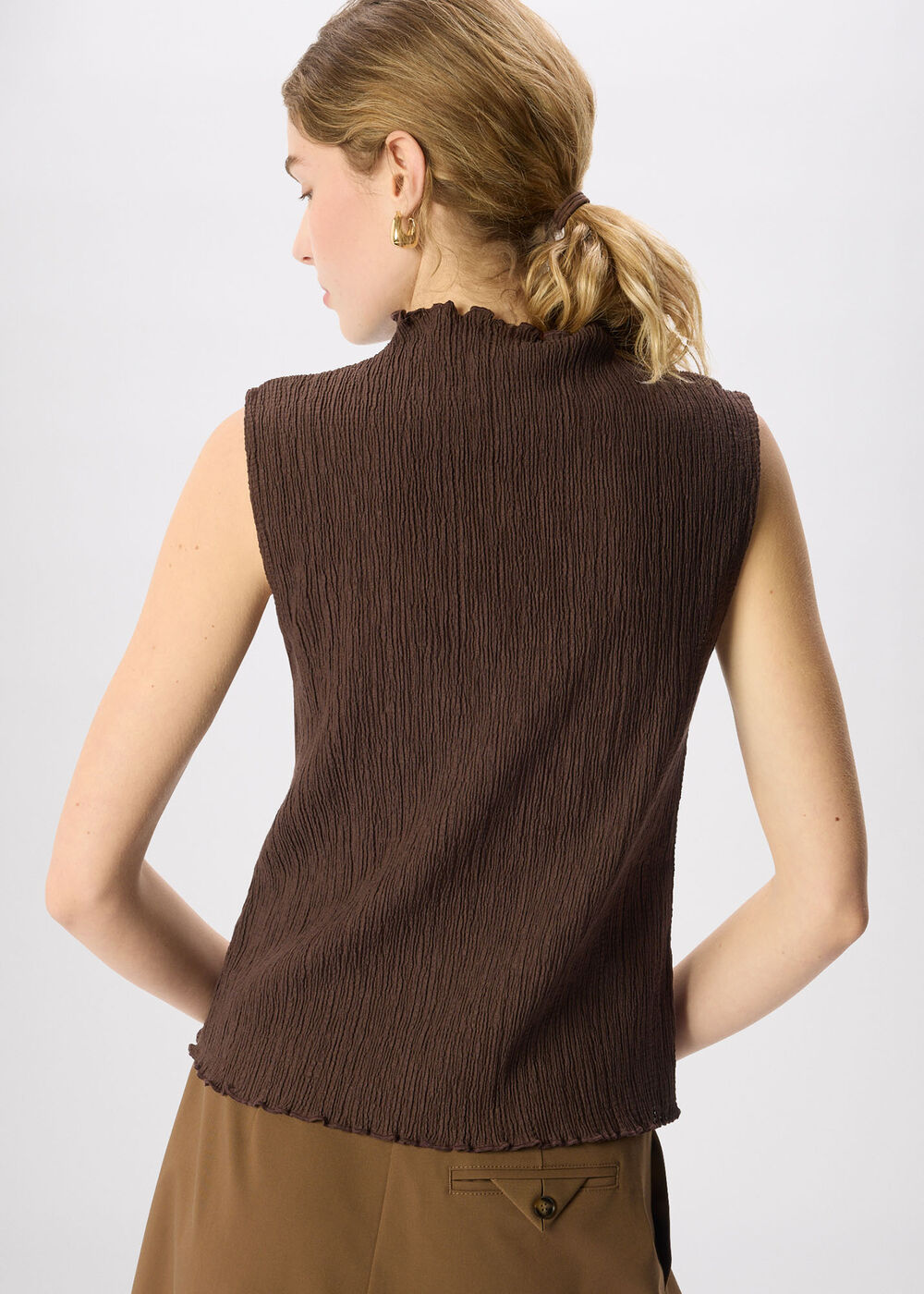 Textured Sleeveless Top
