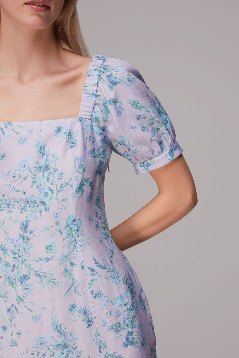 Floral Bouquet Print Midi