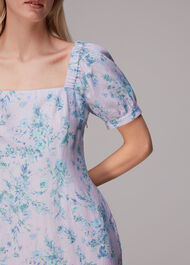 Floral Bouquet Print Midi