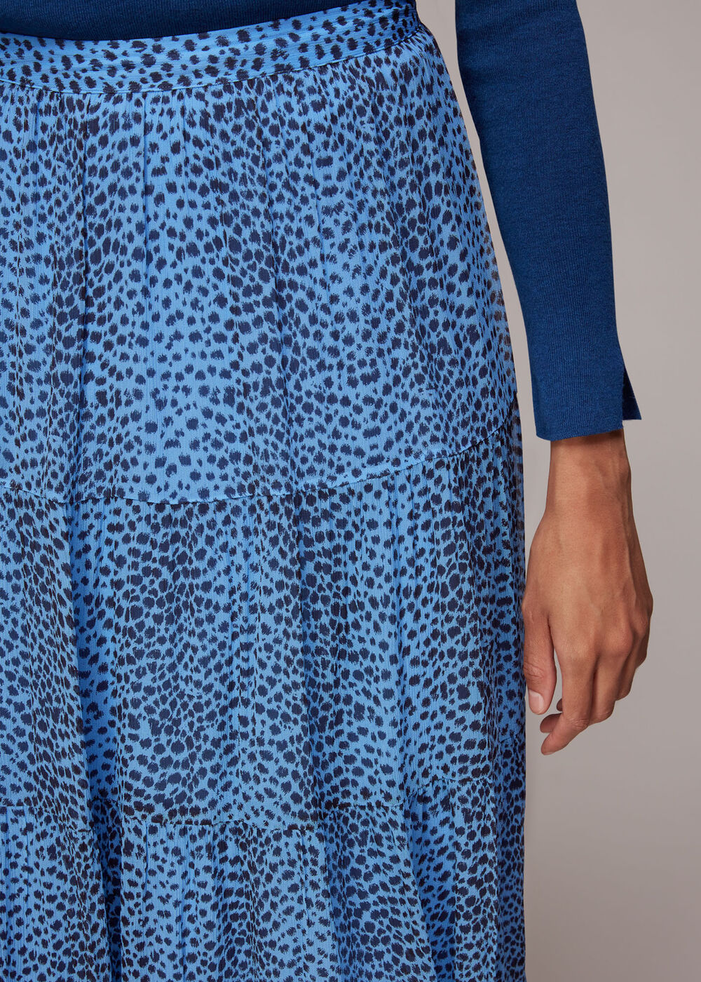 Gradient Animal Print Skirt