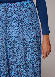Gradient Animal Print Skirt