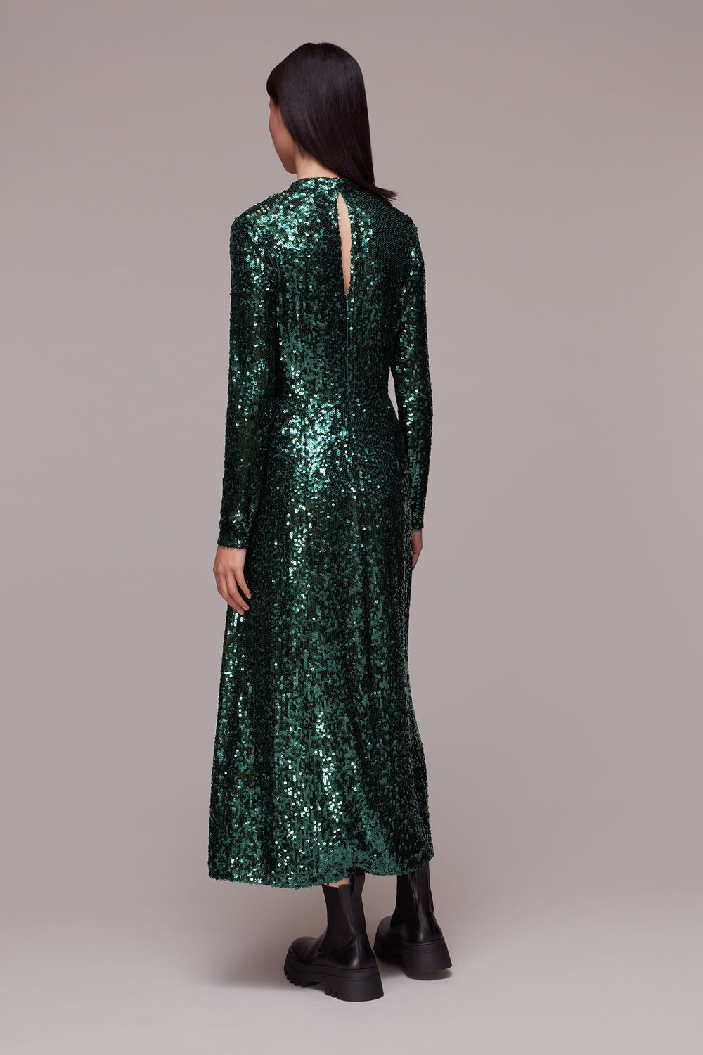 Minimal Sequin Midi Dress