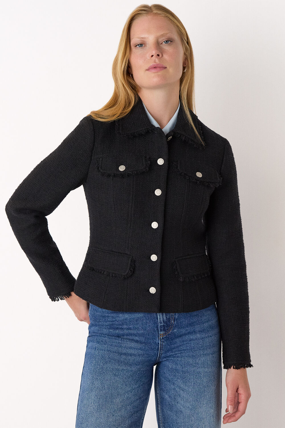 Black Lucie Boucle Jacket