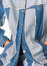 Denim Vertical Stripe Jacket