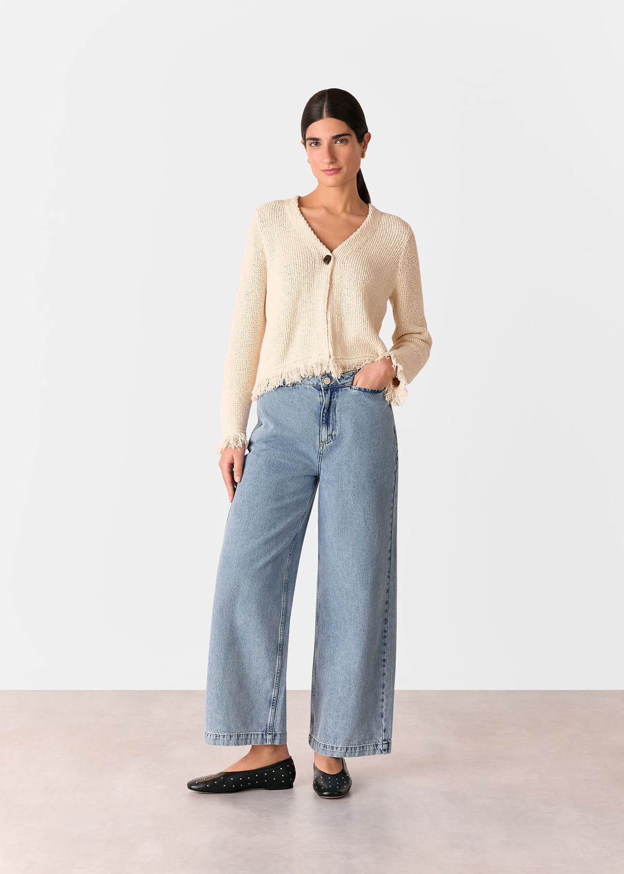 Fringe Detail Cardigan