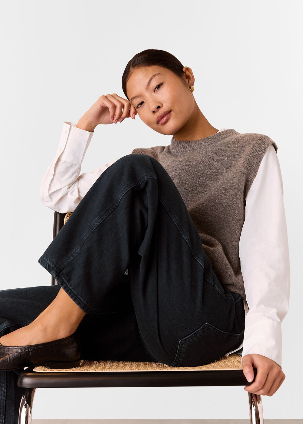 Petite Authentic Barrel Leg Jean