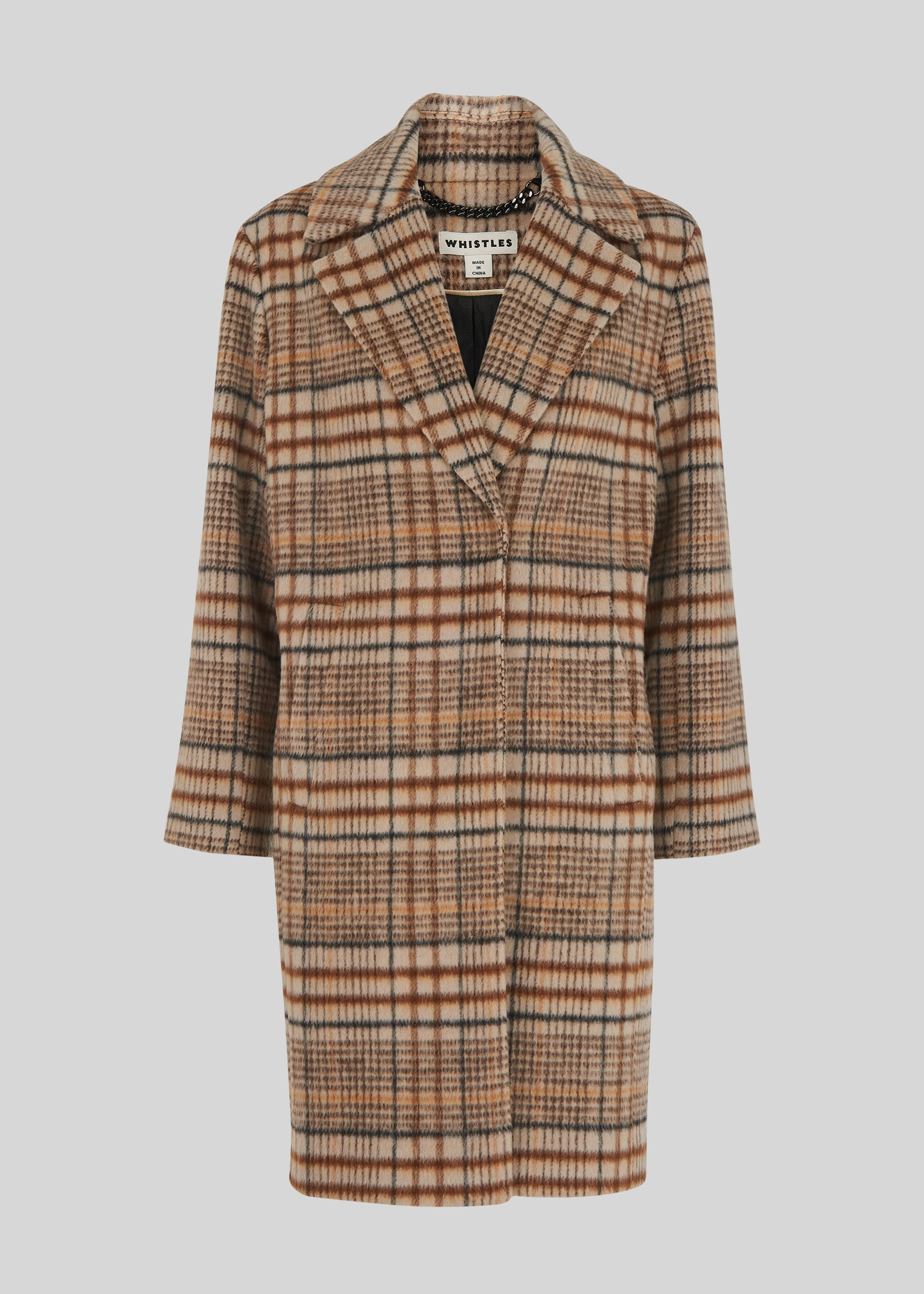 Whistles hotsell check coat