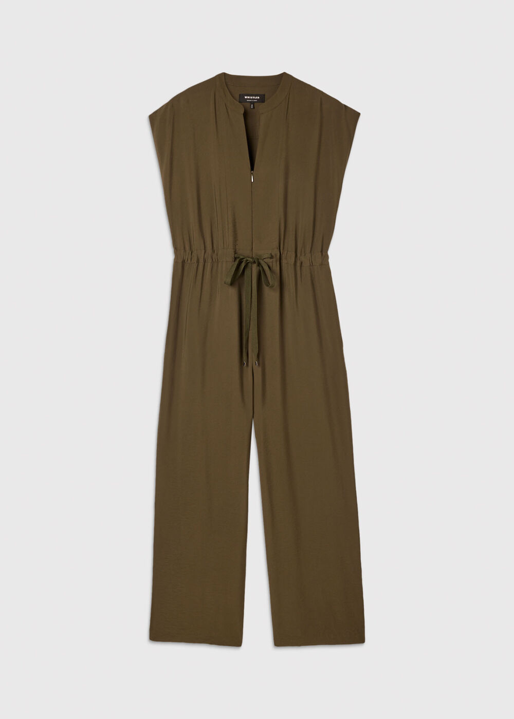 Sleeveless Drawstring Jumpsuit