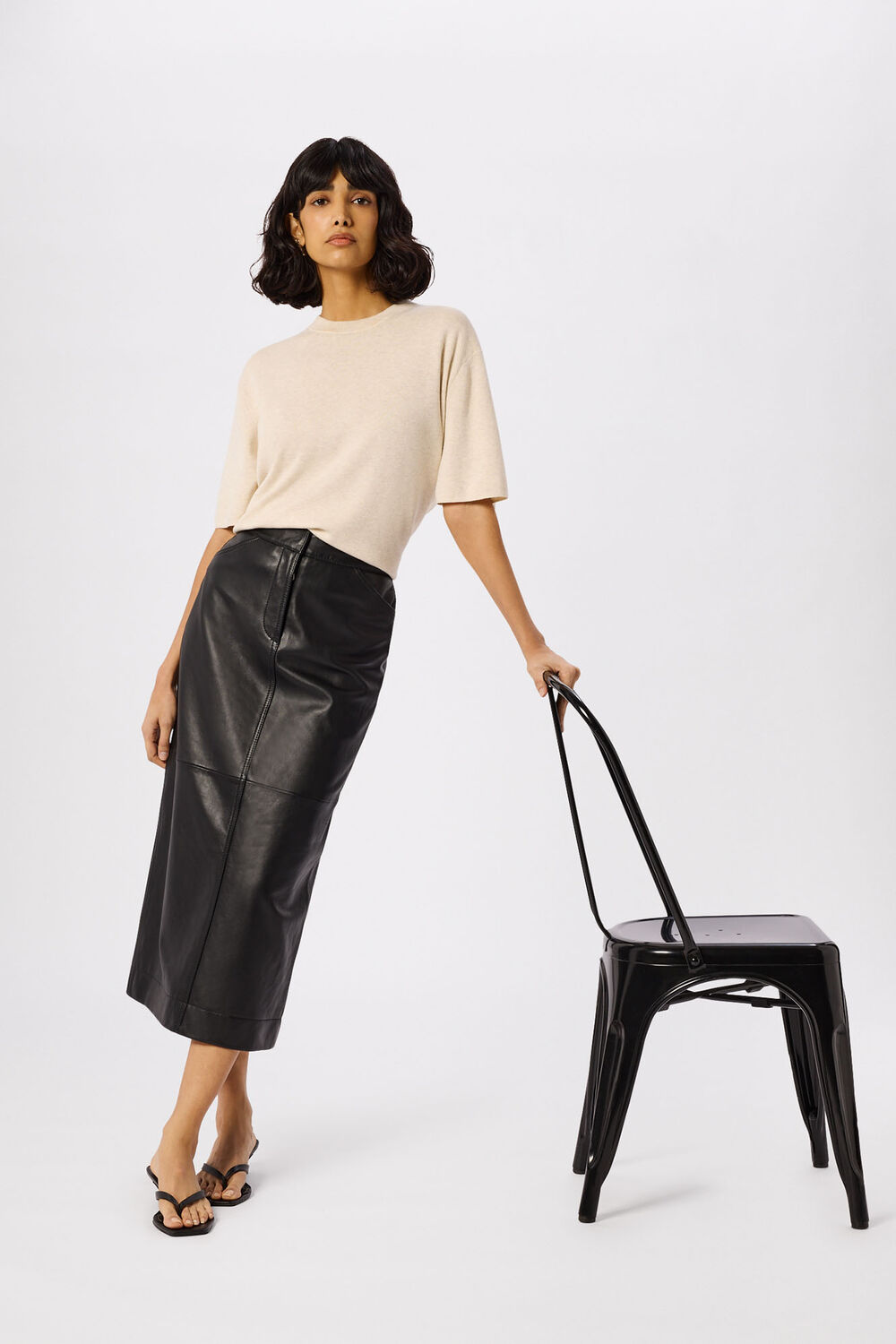 Toe Post Kitten Heel Mule