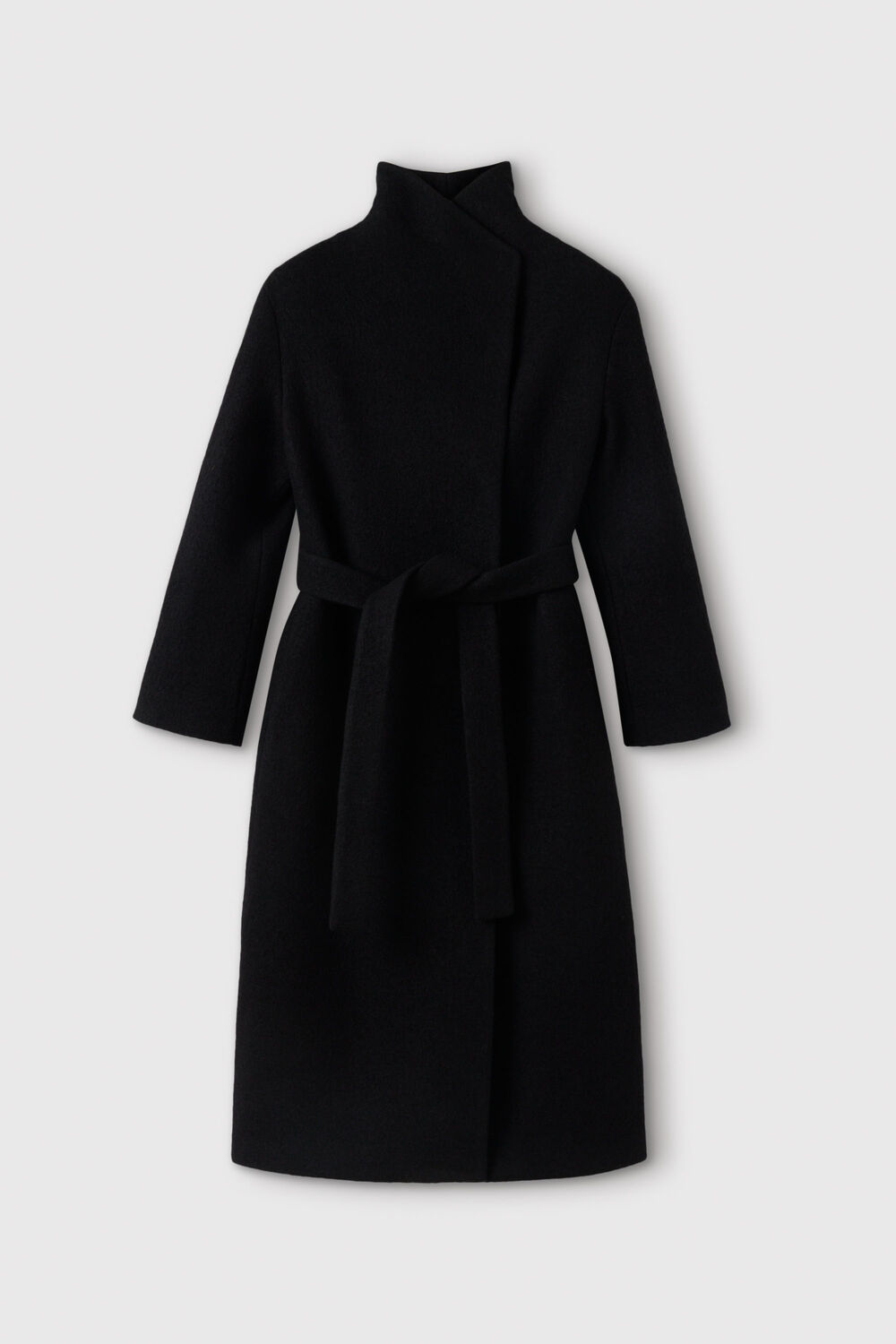 Morgana Wool Funnel Wrap Coat