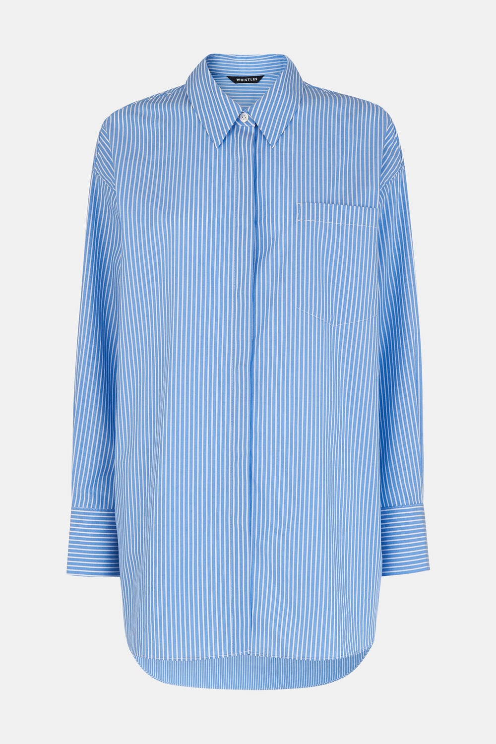 Blue Stripe Oversized Shirt