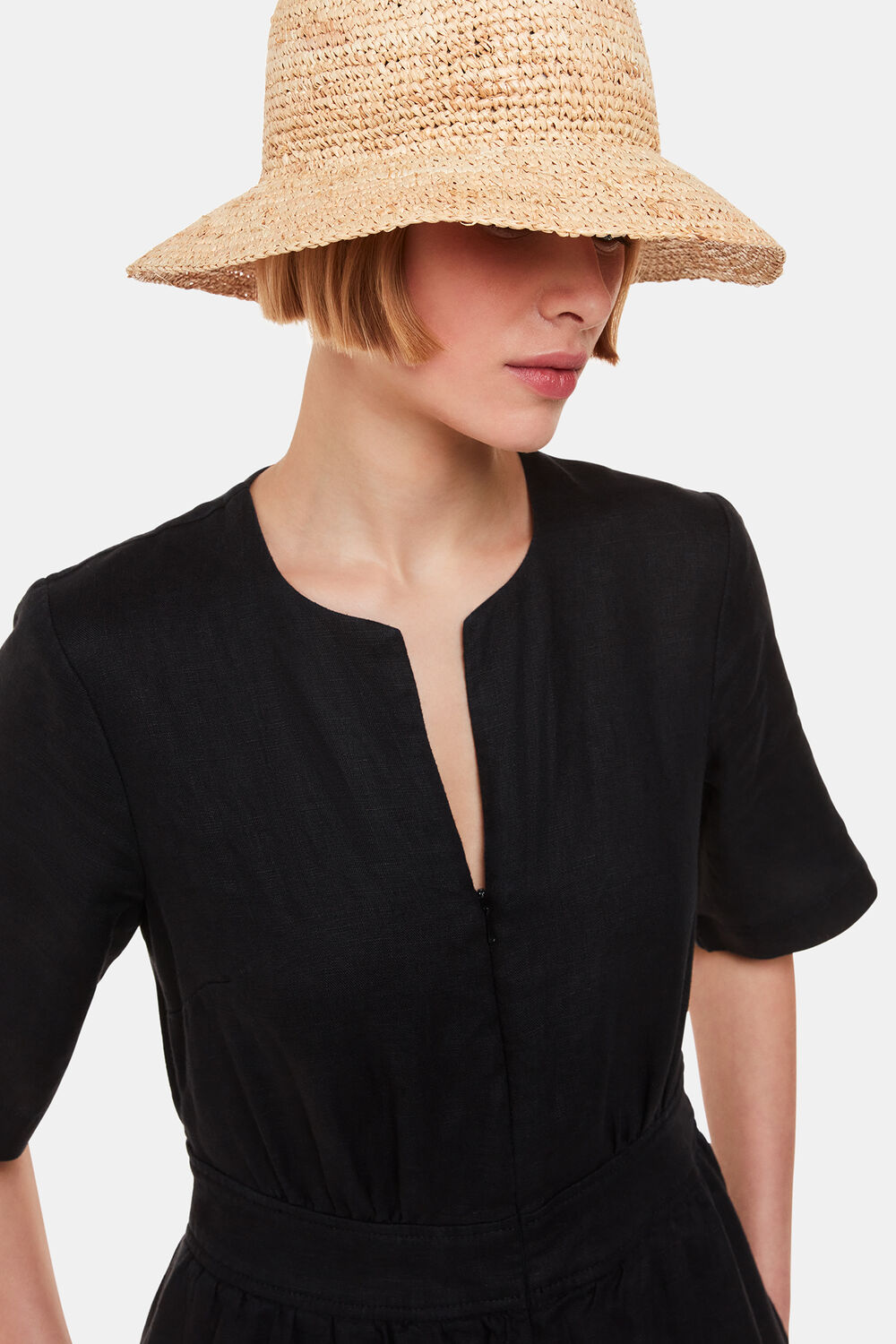 Straw Bucket Hat