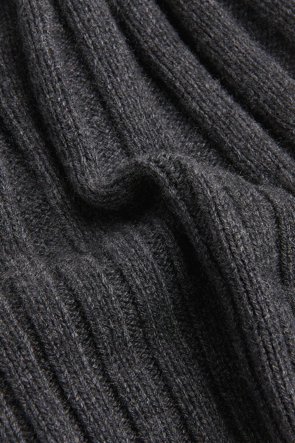 Dark Grey Cashmere Wool Blend Hat