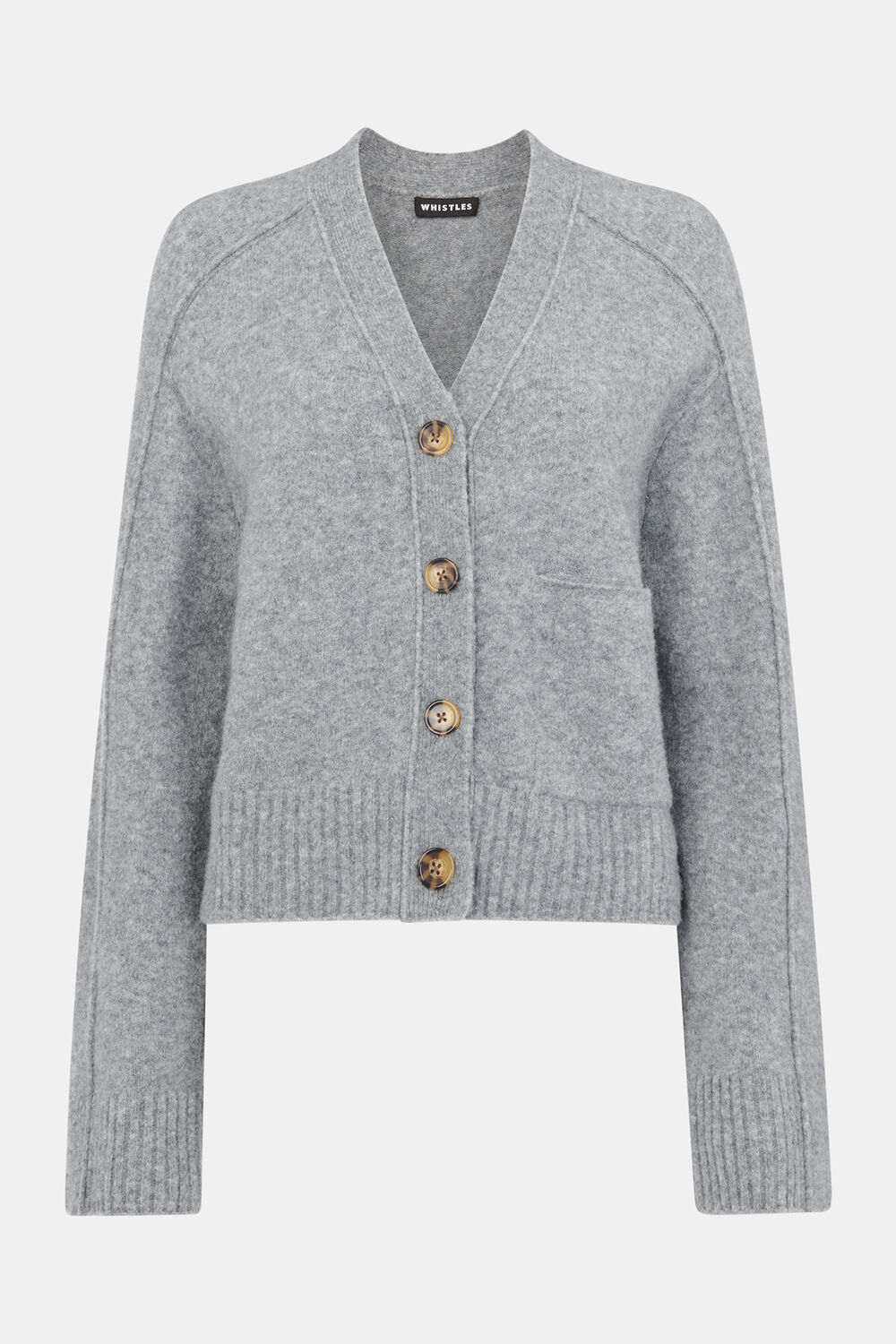 Wool Mix Pocket Cardigan