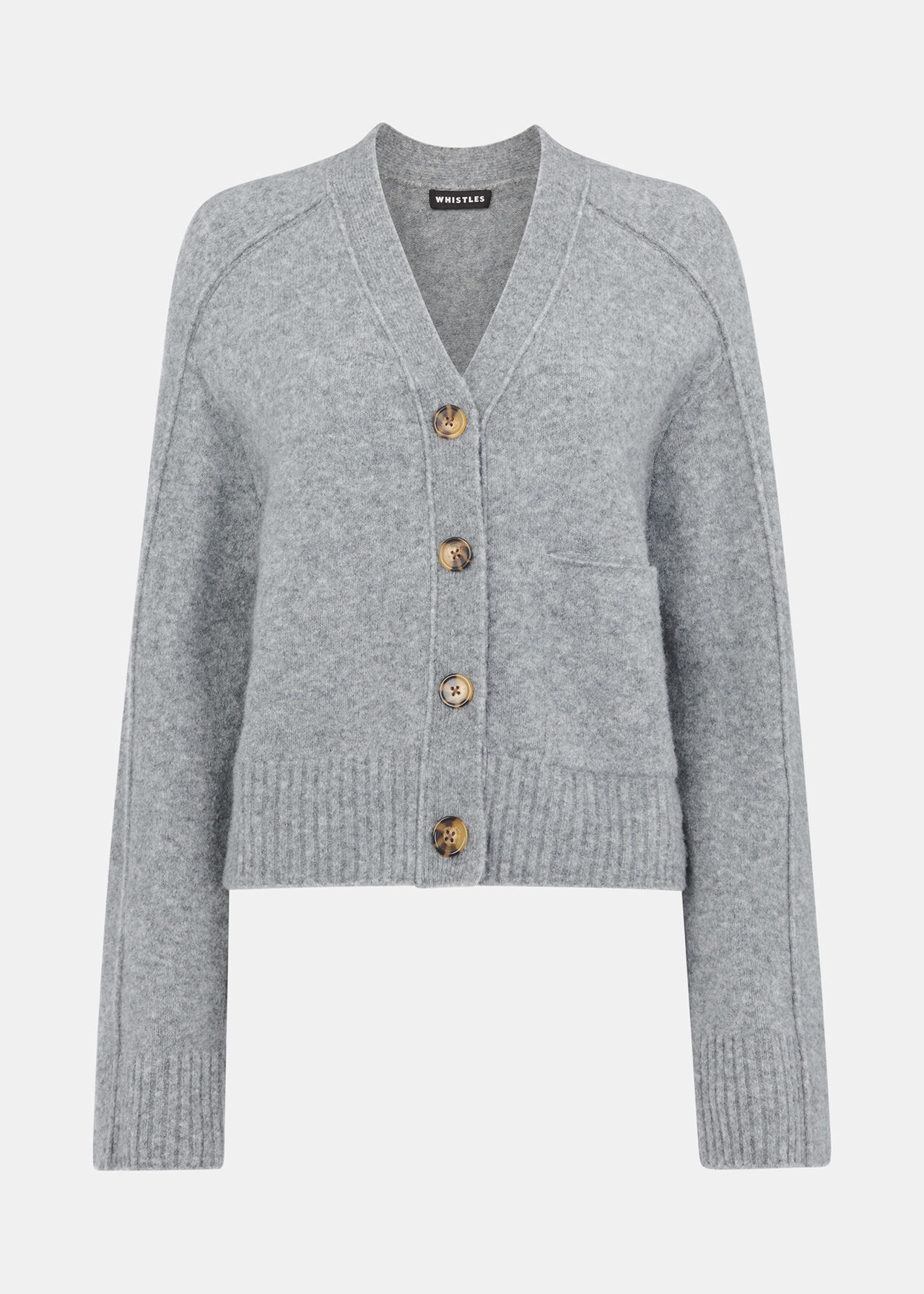 Wool Mix Pocket Cardigan