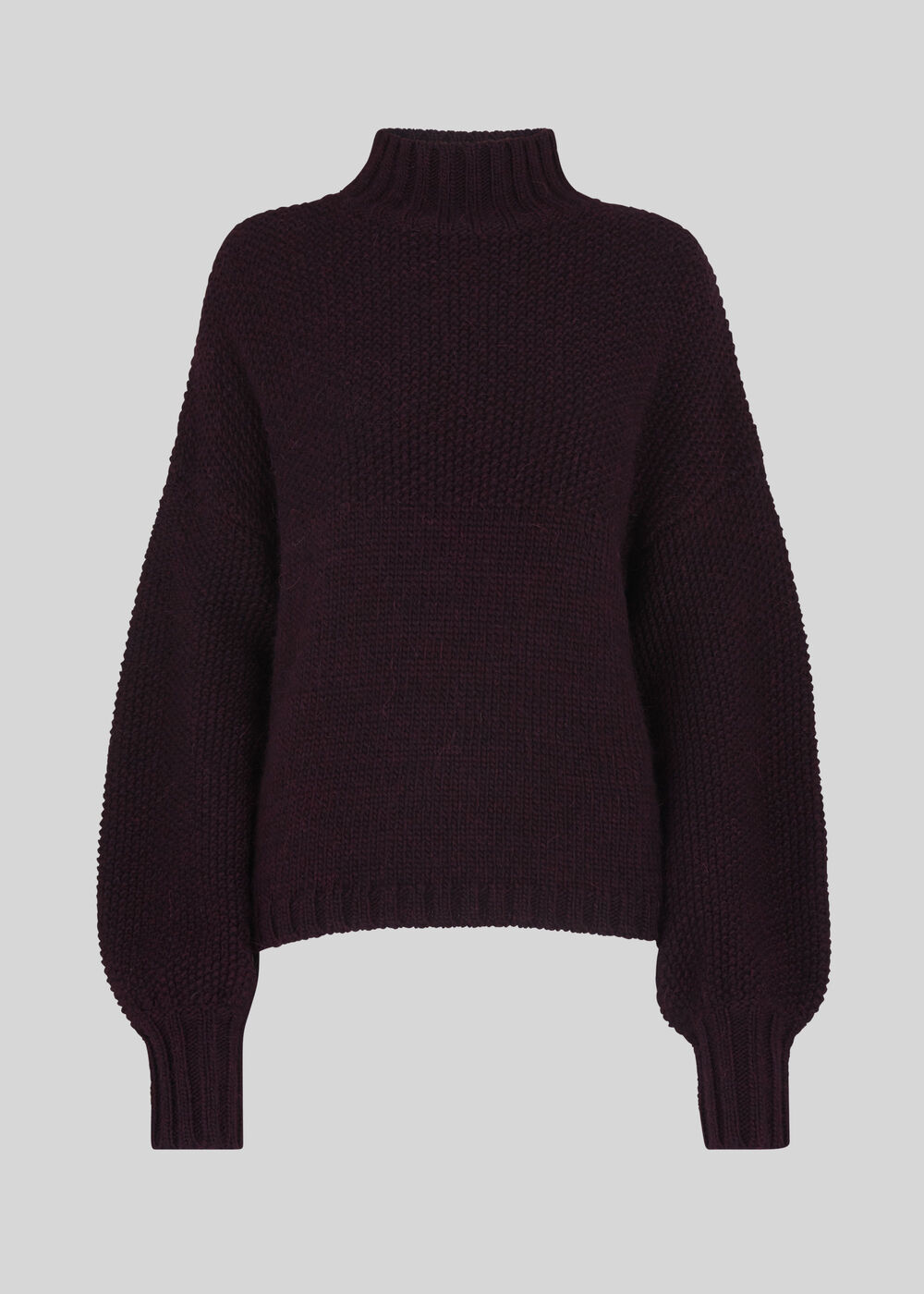 Bramble Stitch Sweater Burgundy
