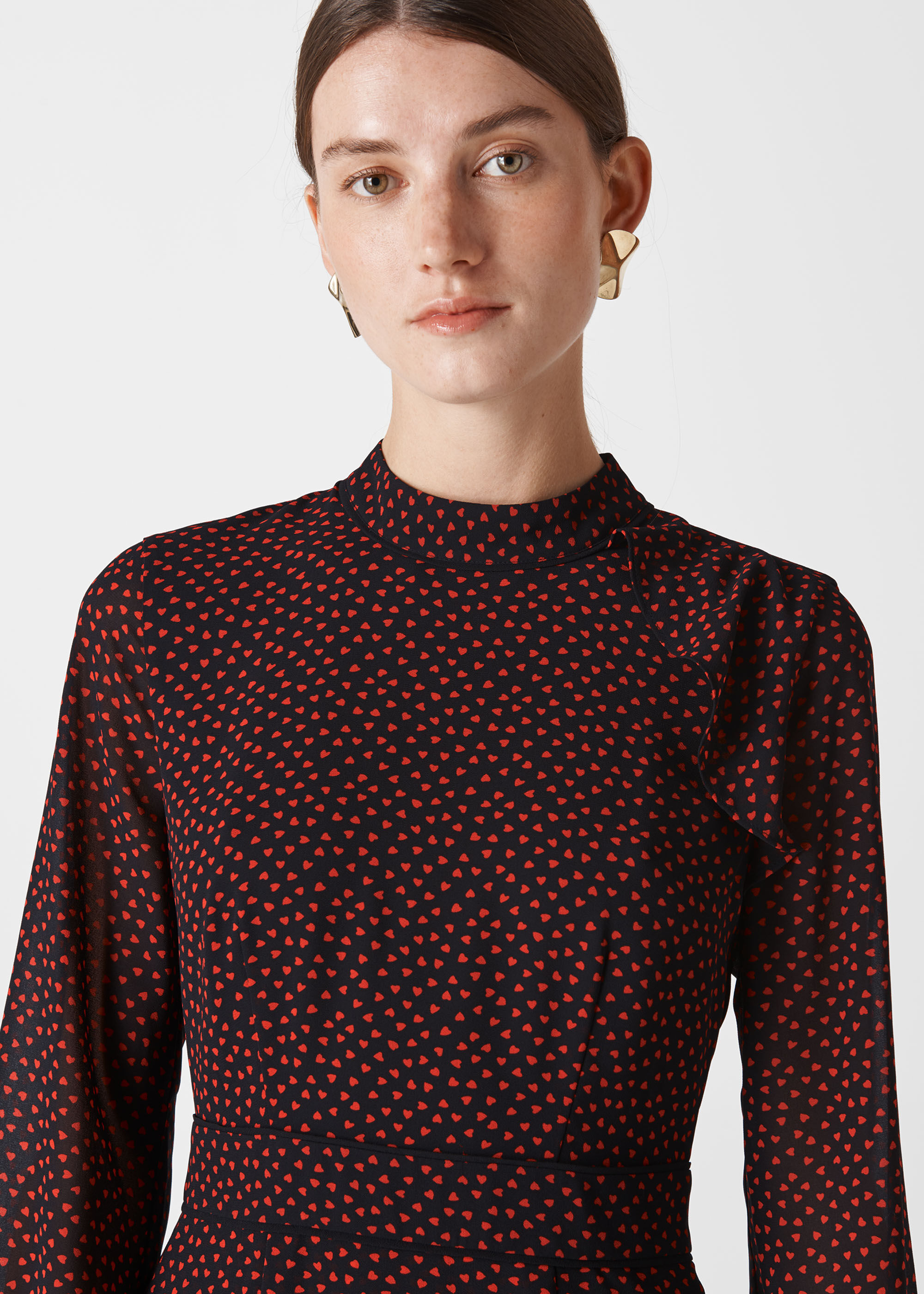 whistles confetti heart frill dress