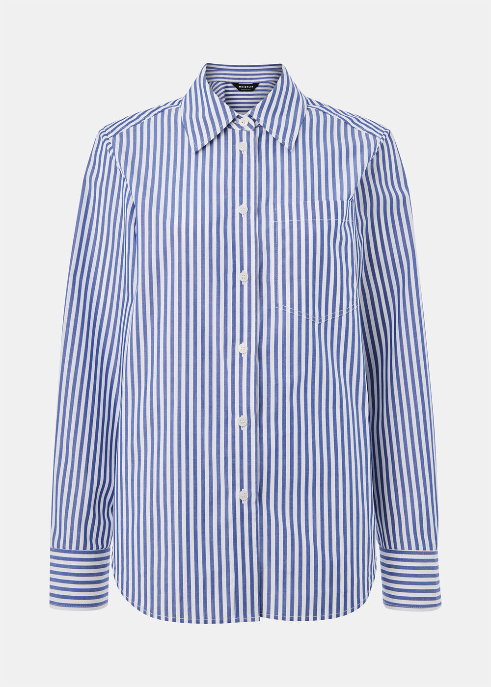Petite Relaxed Fit Stripe Shirt
