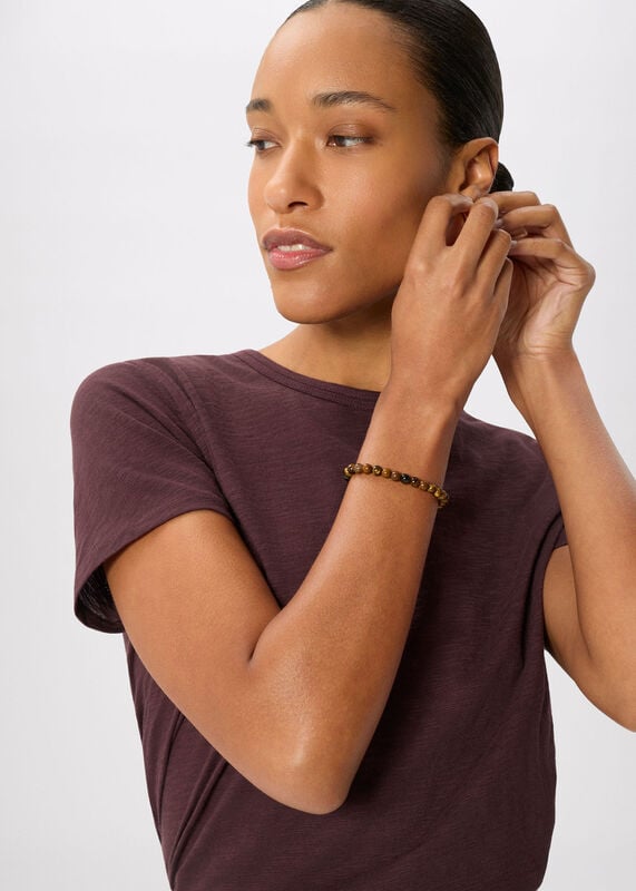 Plum Posie Double Trim Tee