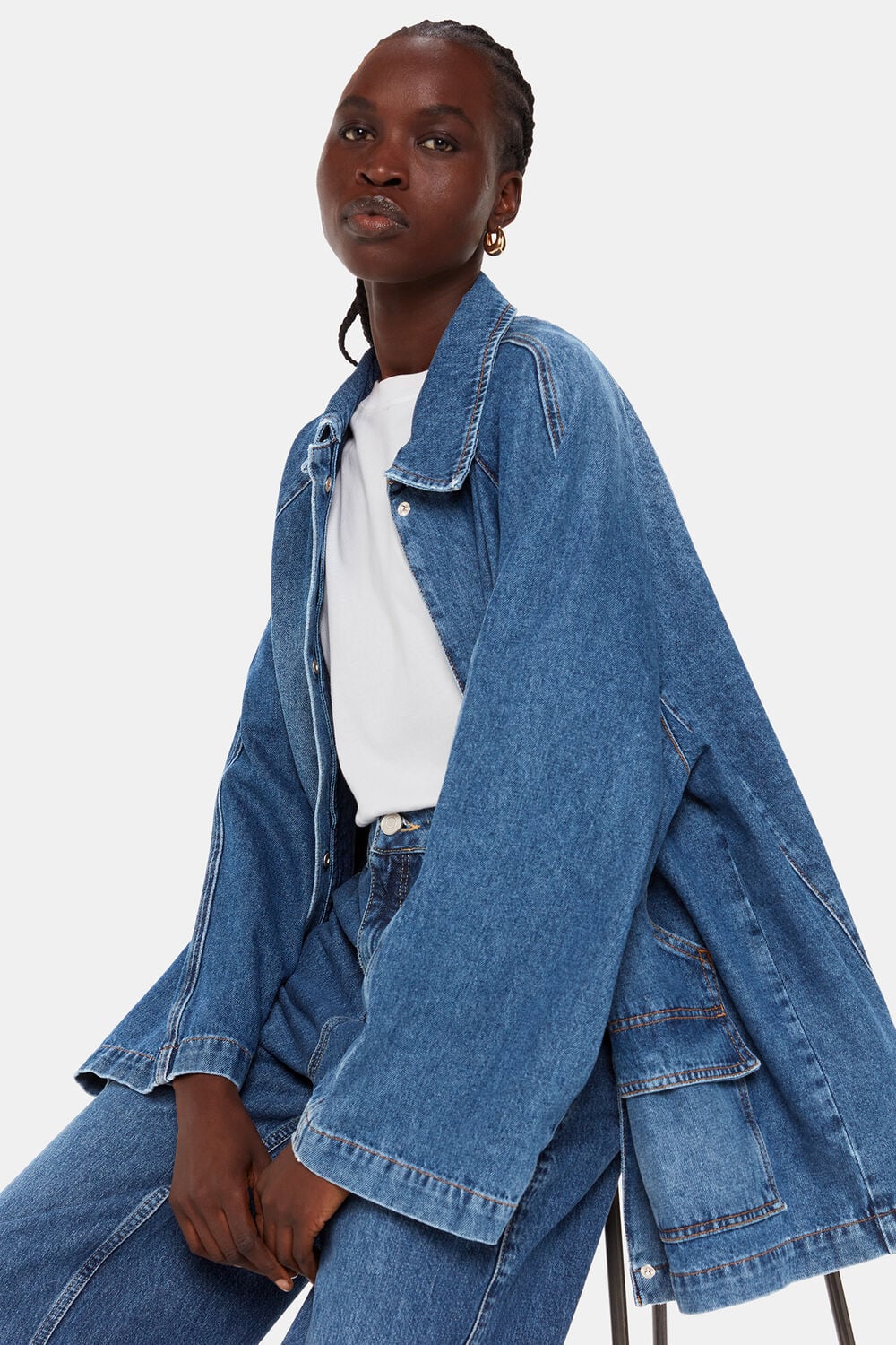 Denim Wide Leg High Waist Jean