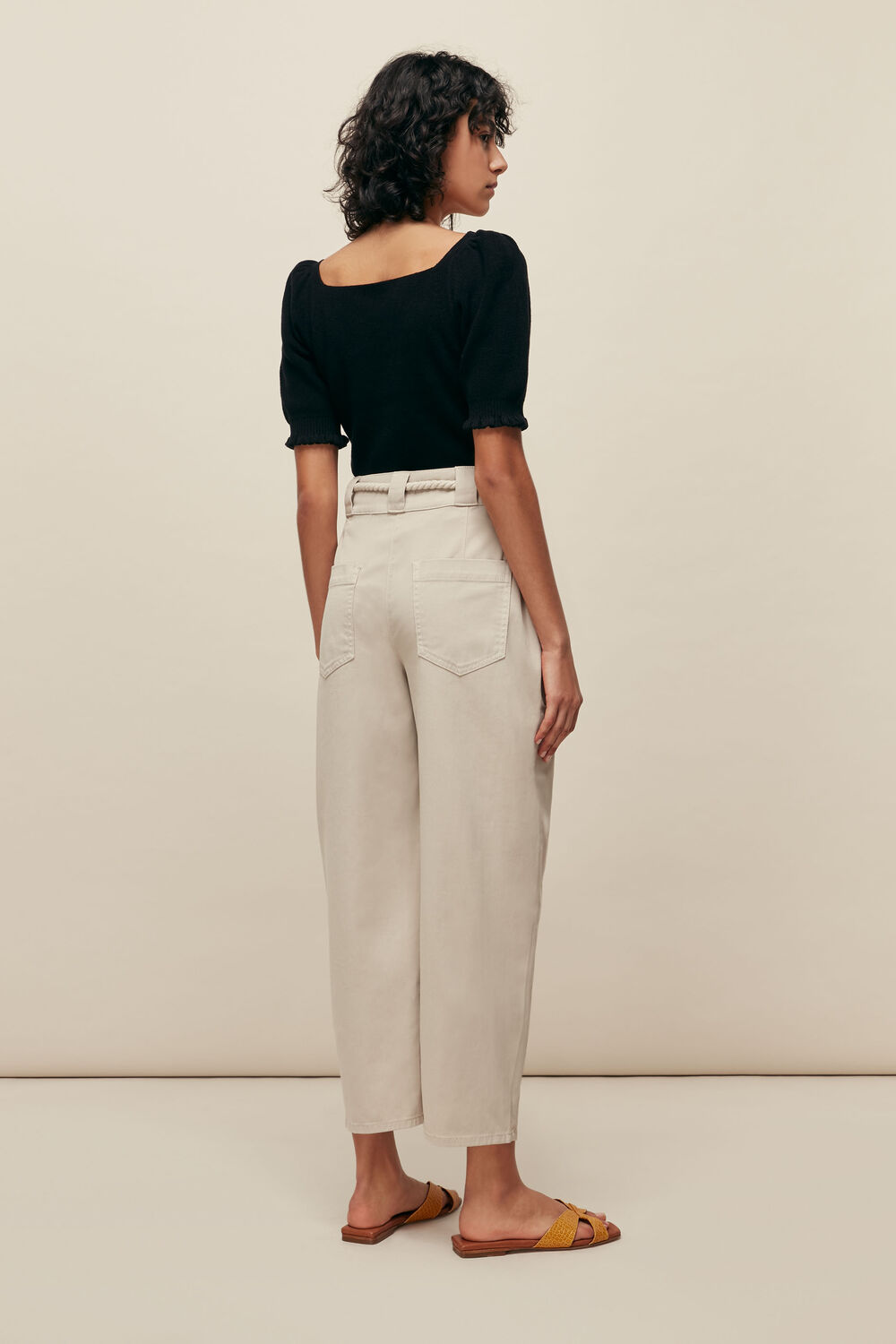 Square Neck Frill Knit