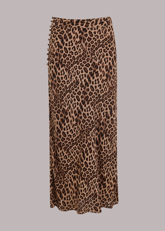 Jungle Cheetah Button Skirt