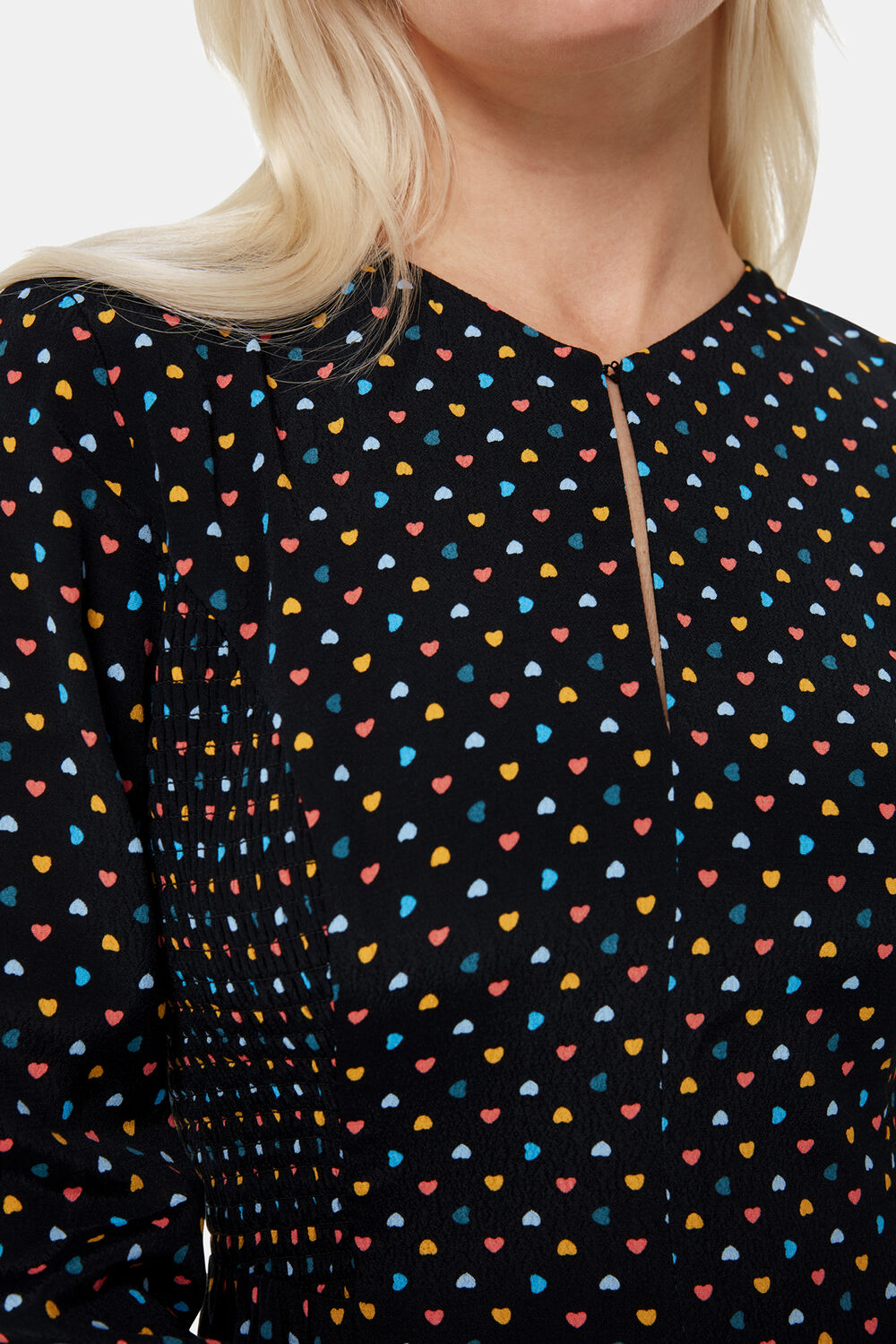 Petite Scattered Hearts Flippy Dress