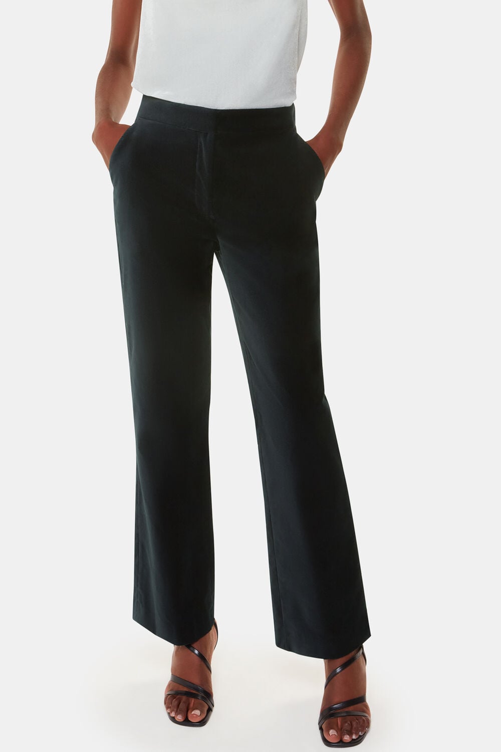 Helena Velvet Straight Trouser