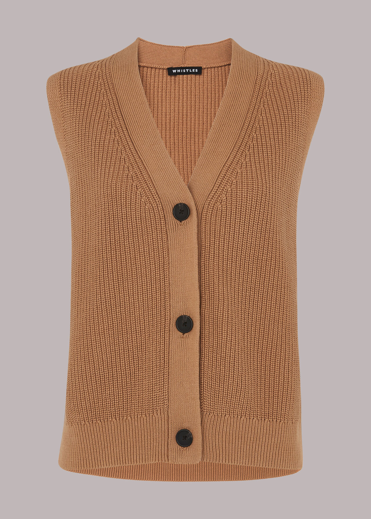 Knitted Button Up Waistcoat