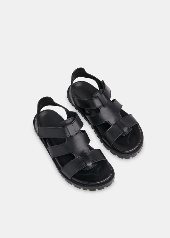 Black Freya Fisherman Sandal